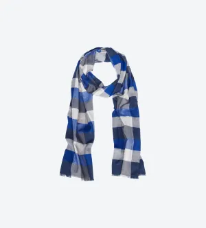 Blue Navy Multi-Color Scarf