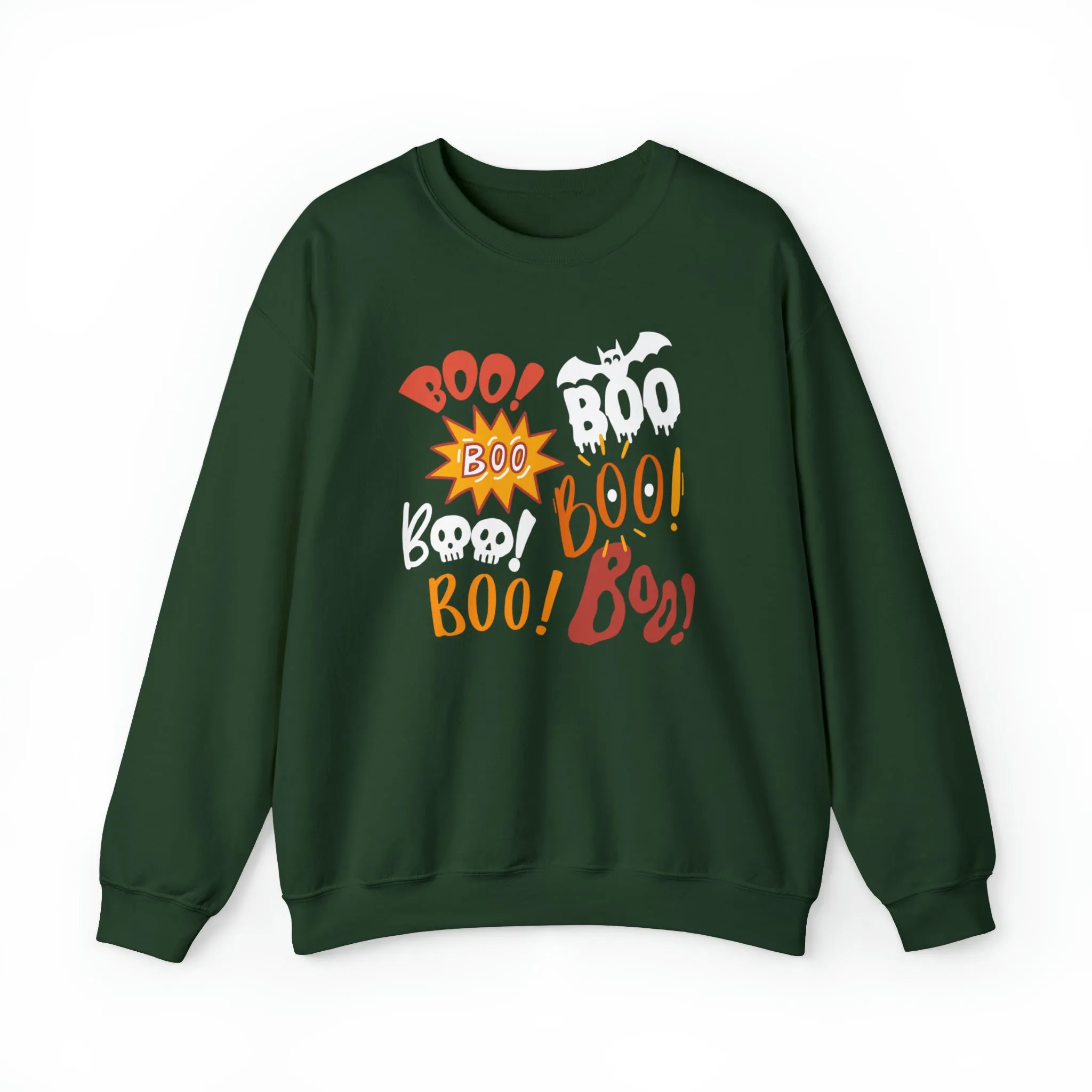 Boo! Boo! Sweatshirt, Scary Halloween Sweatshirt, Funny Ghost Sweatshirt, Fall Season Shirt, Unisex Heavy Blend Shirt