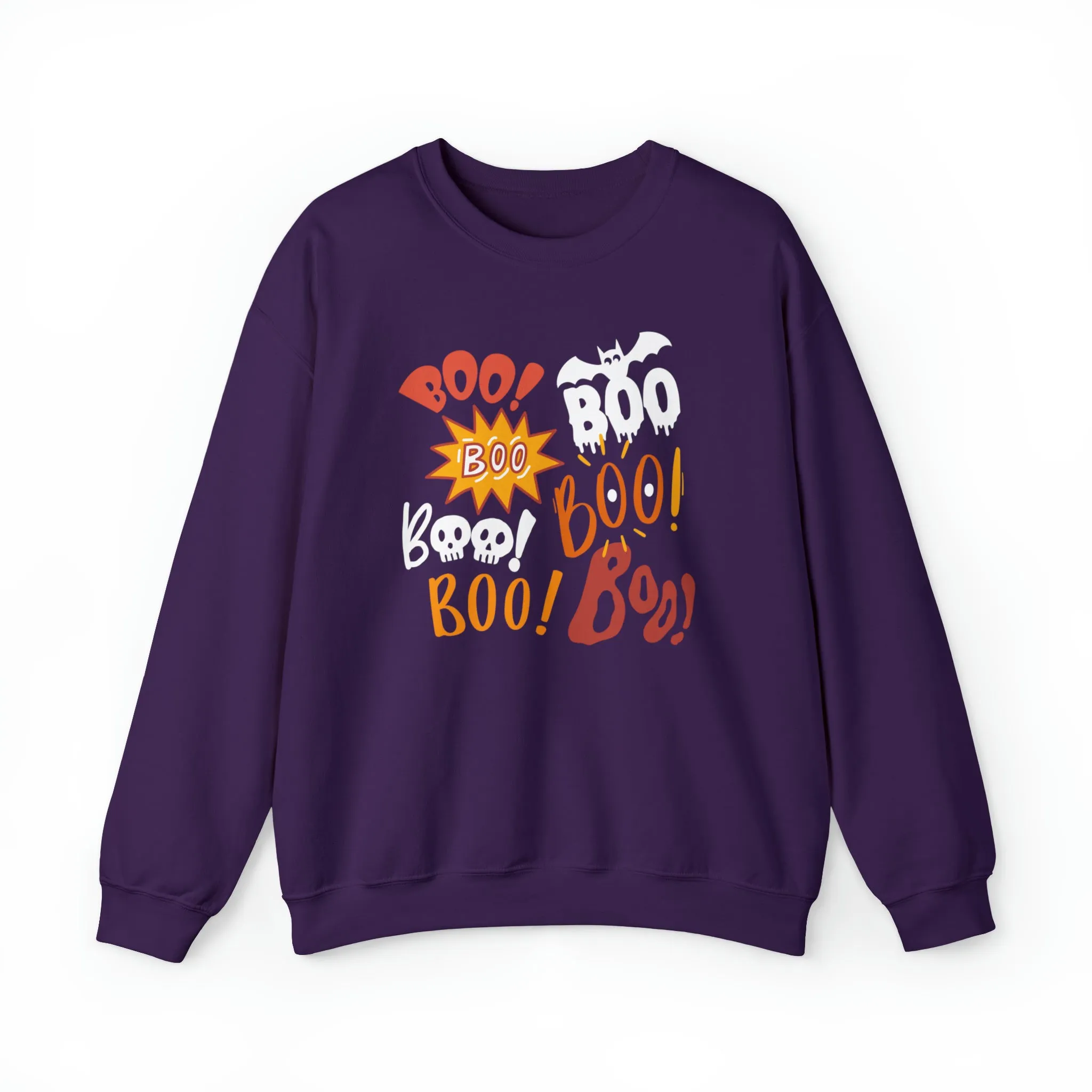 Boo! Boo! Sweatshirt, Scary Halloween Sweatshirt, Funny Ghost Sweatshirt, Fall Season Shirt, Unisex Heavy Blend Shirt