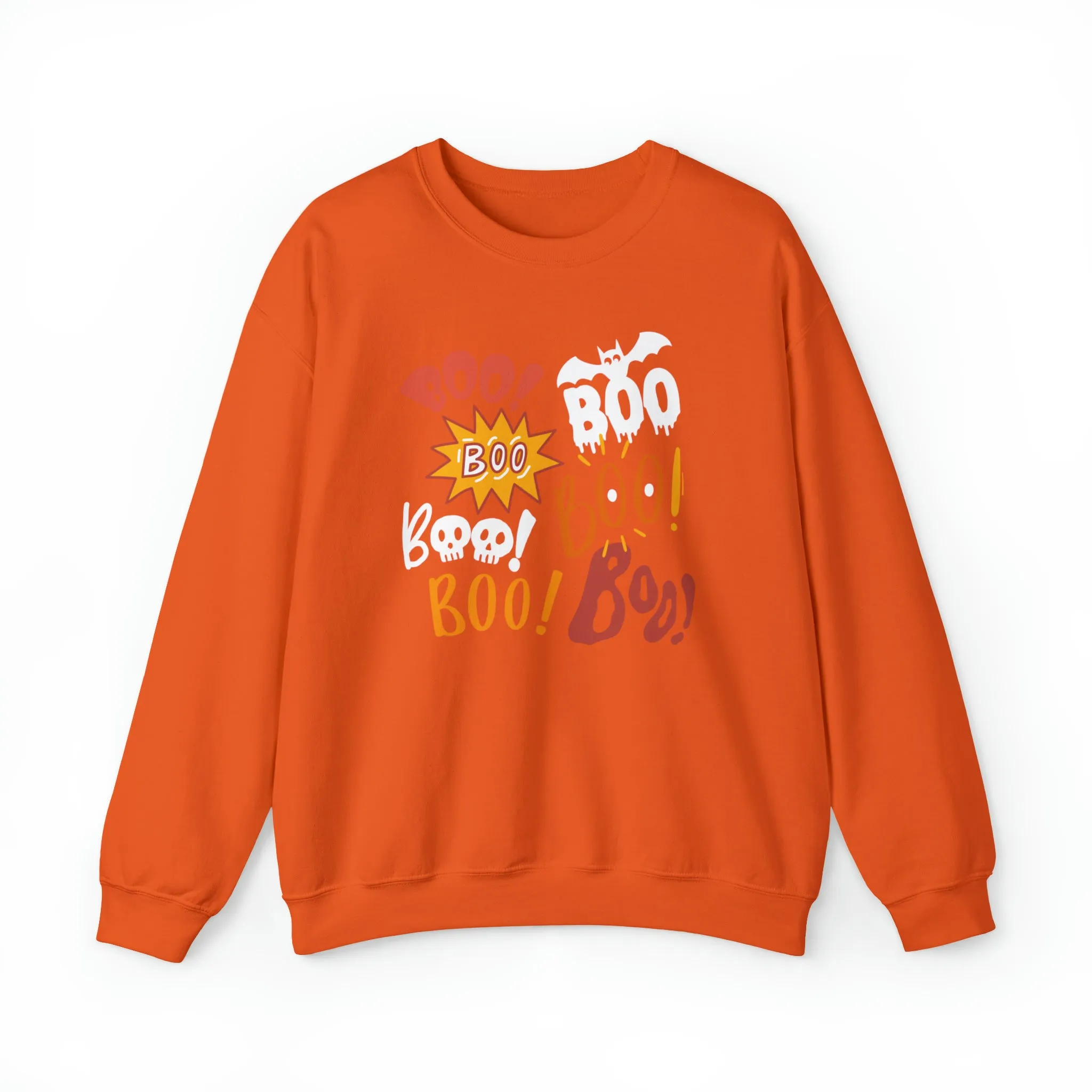 Boo! Boo! Sweatshirt, Scary Halloween Sweatshirt, Funny Ghost Sweatshirt, Fall Season Shirt, Unisex Heavy Blend Shirt