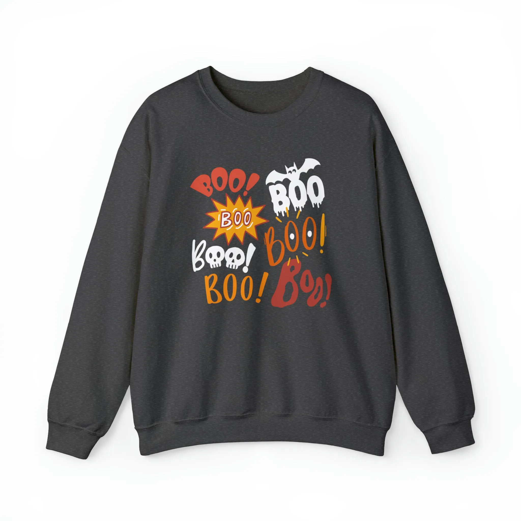 Boo! Boo! Sweatshirt, Scary Halloween Sweatshirt, Funny Ghost Sweatshirt, Fall Season Shirt, Unisex Heavy Blend Shirt