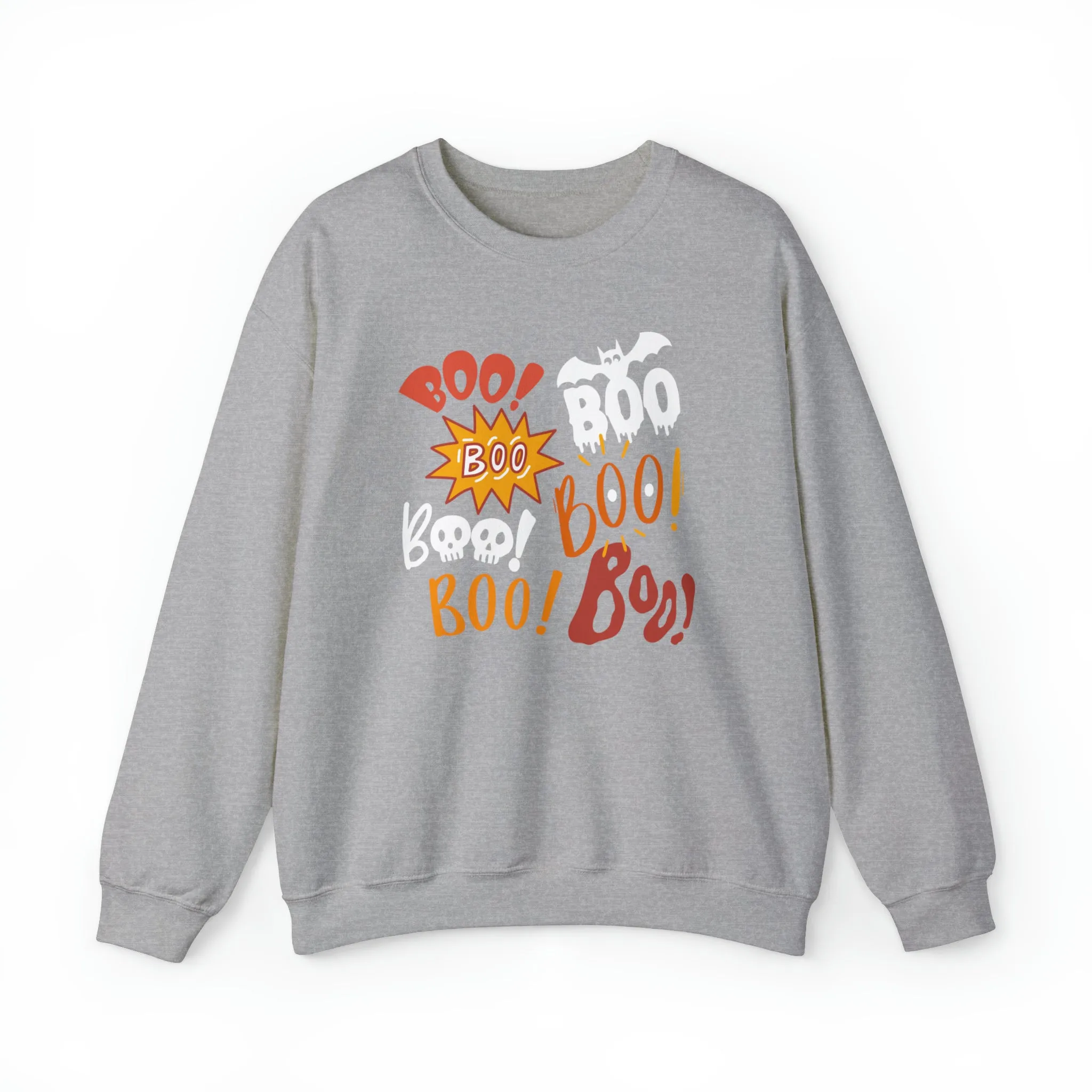 Boo! Boo! Sweatshirt, Scary Halloween Sweatshirt, Funny Ghost Sweatshirt, Fall Season Shirt, Unisex Heavy Blend Shirt