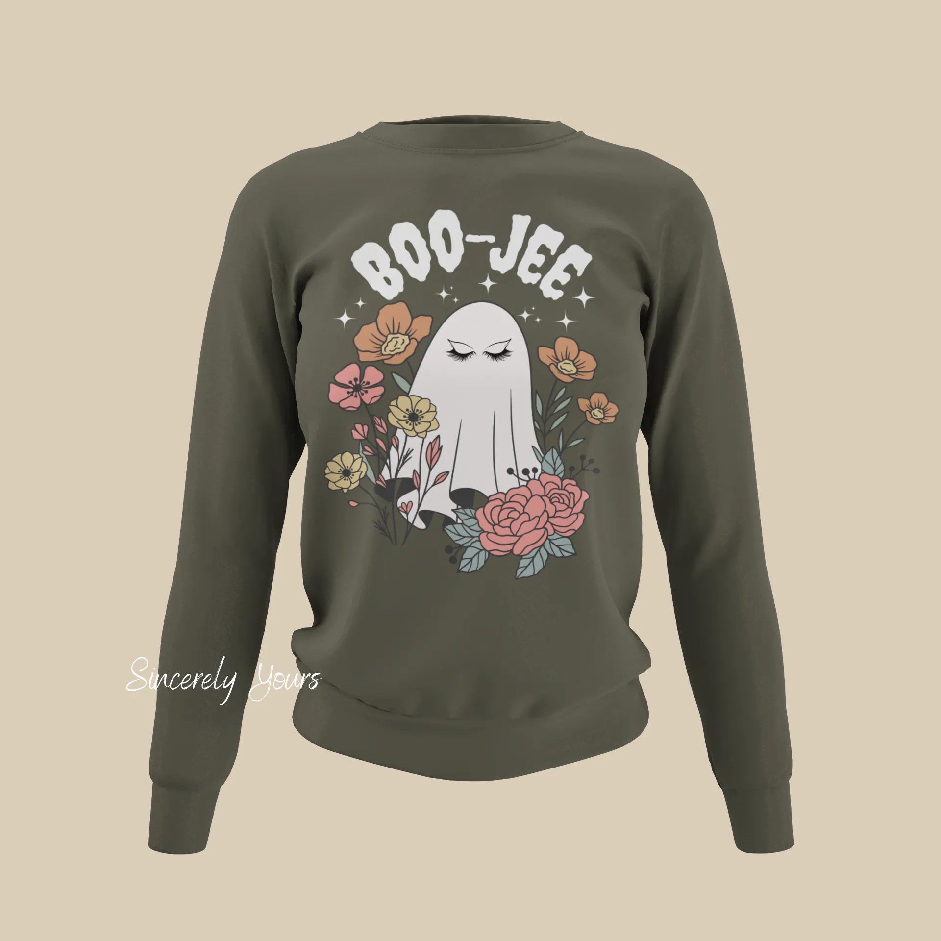 Boo-Jee Ghost Halloween Sweatshirt