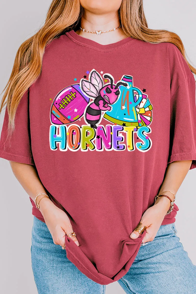Bright Hornets Colorful Comfort Colors Adult Ring-Spun Cotton Tee