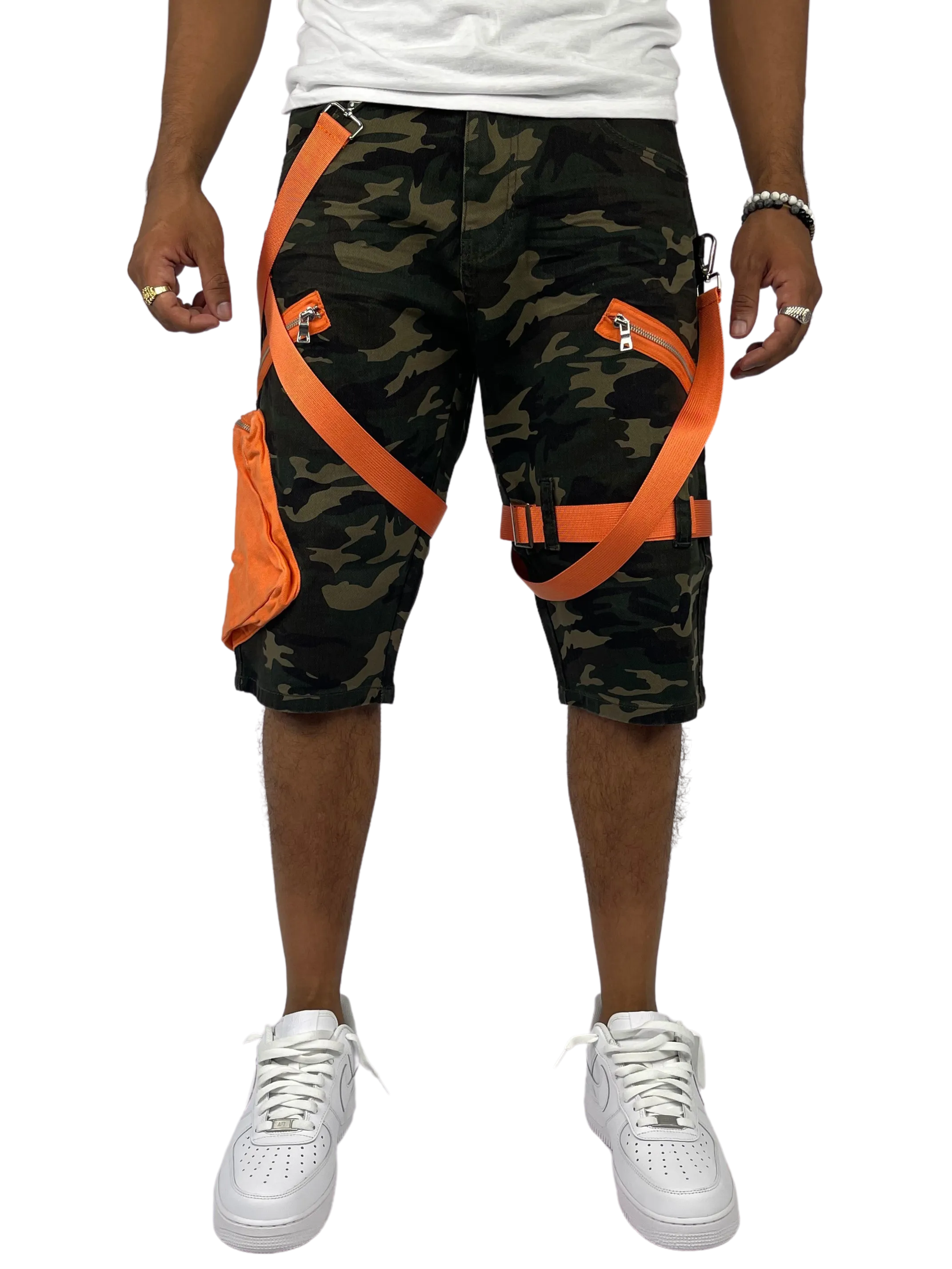 BT-BTS222271-Strap Cargo Shorts