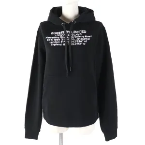 Burberry Cotton Hooded Pullover XS Black