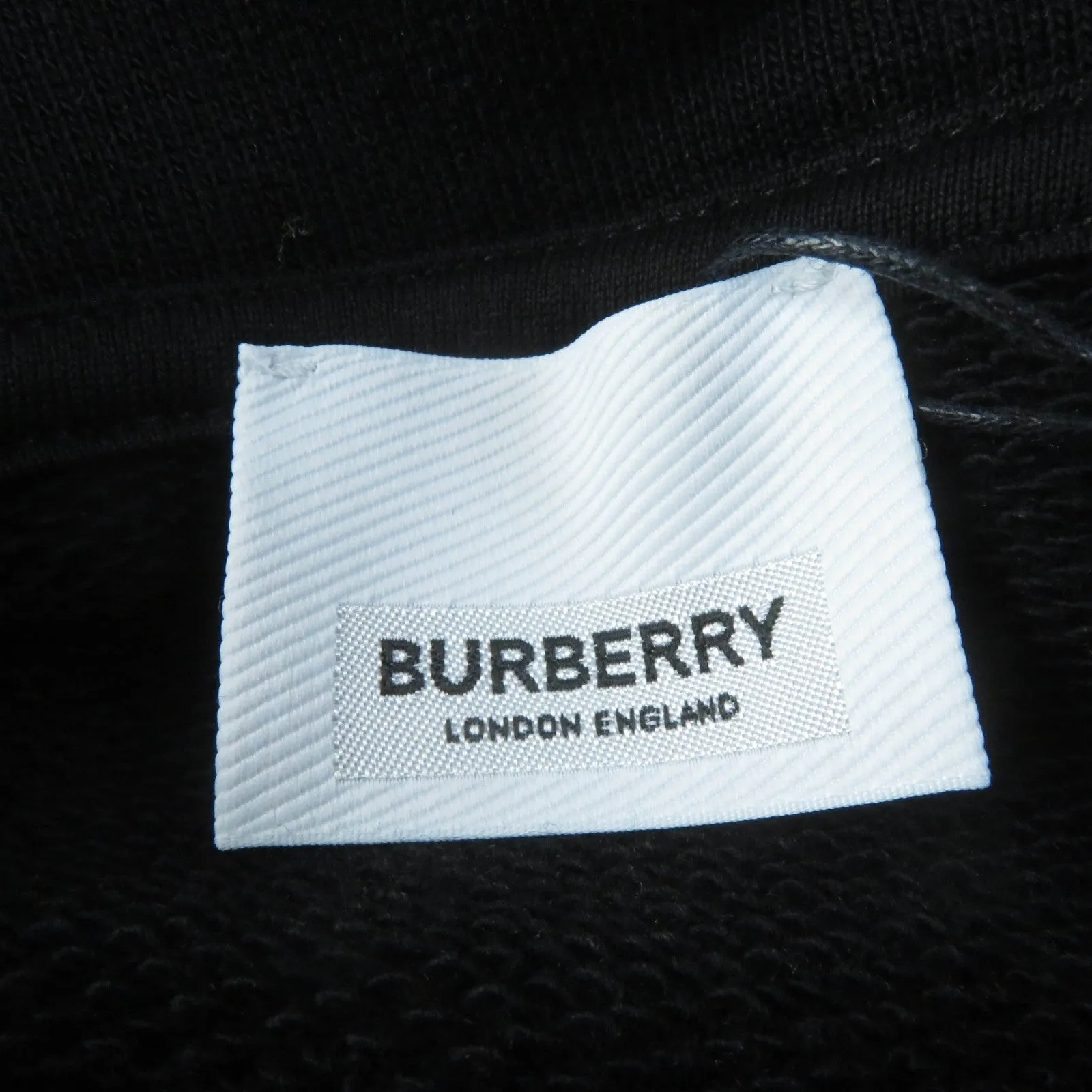 Burberry Cotton Hooded Pullover XS Black