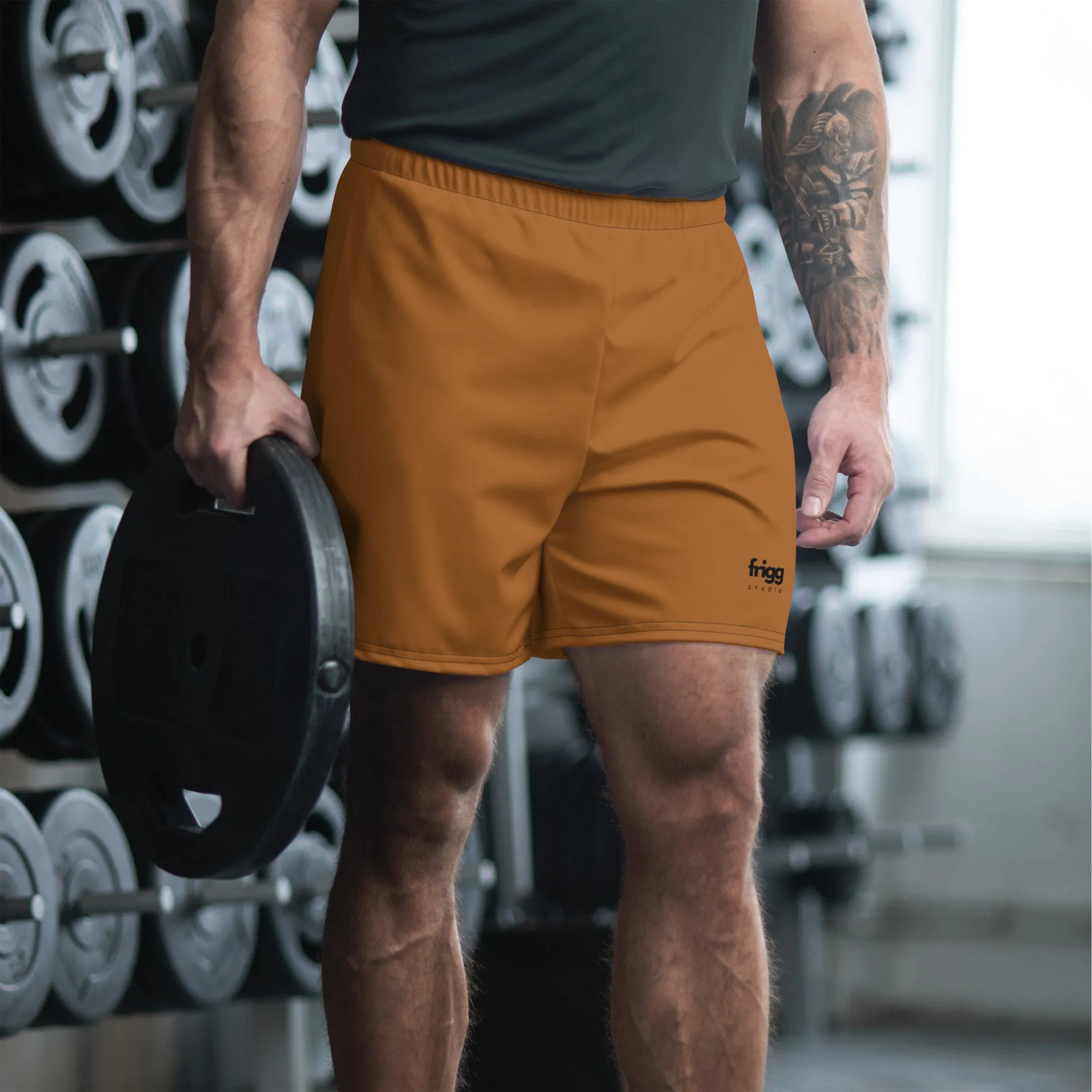 BURNT COFFEE - MEN'S ATHLETIC SHORTS