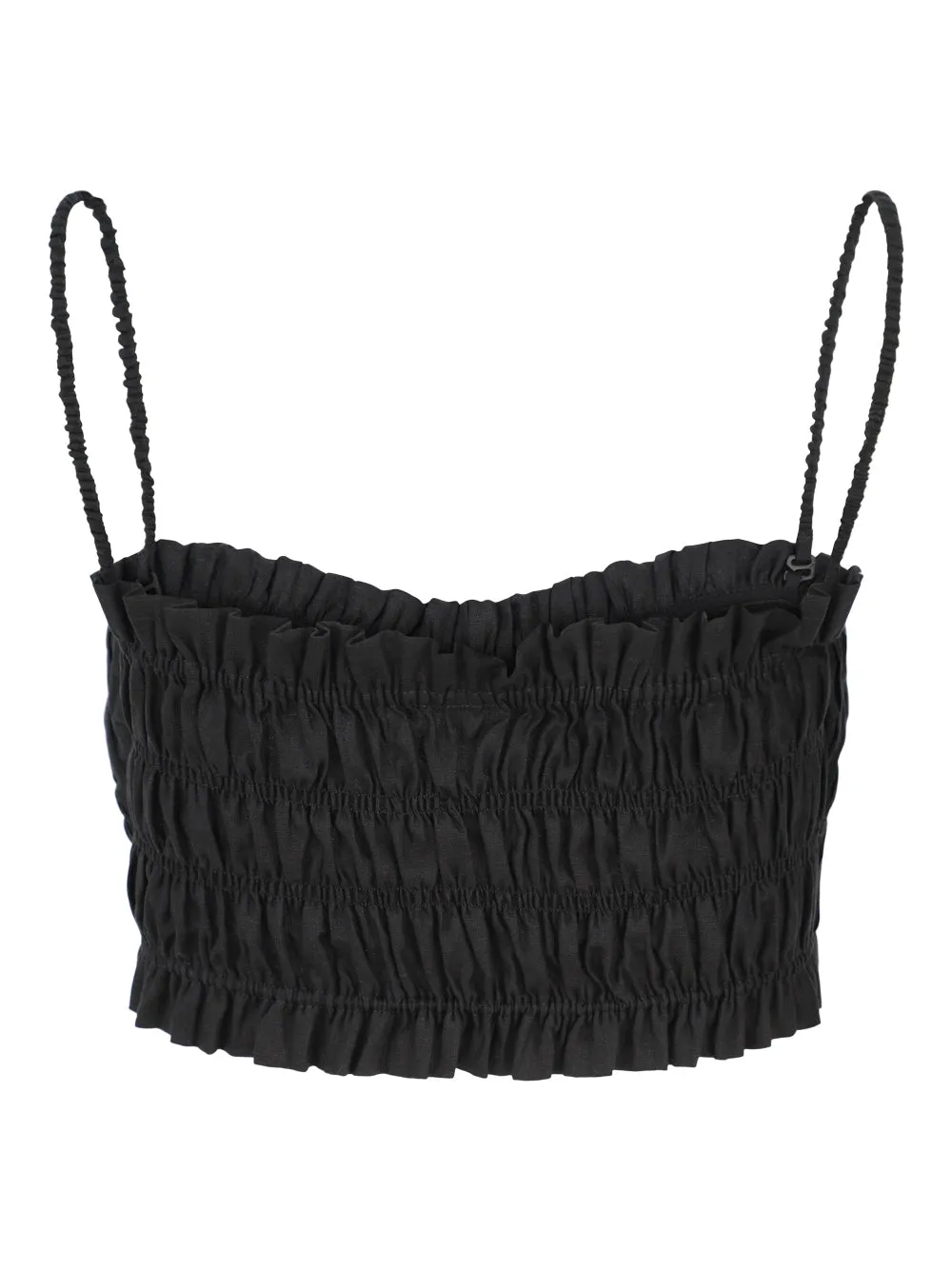 Cala de la Cruz Victoria Bralette Top in Caviar