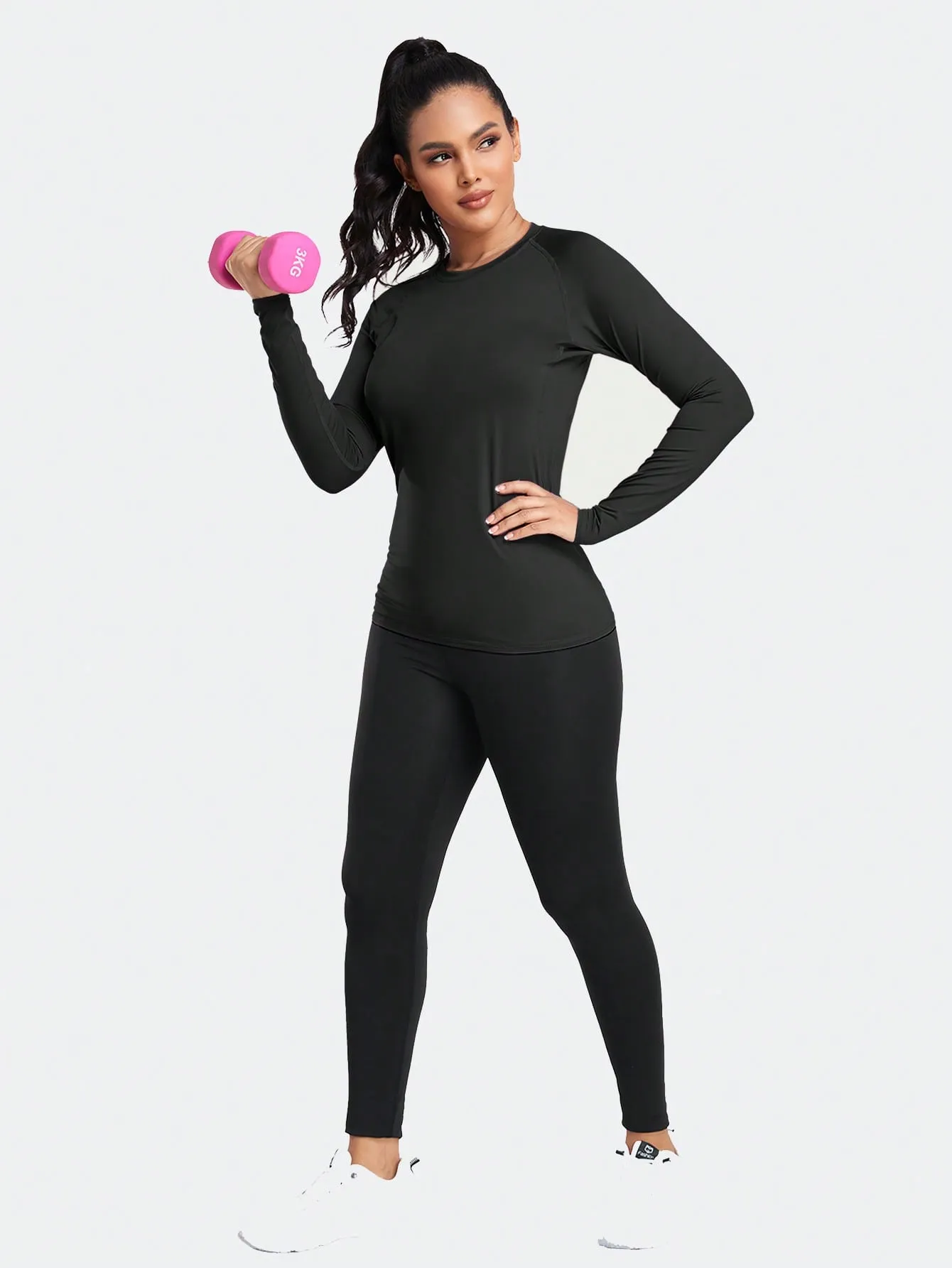 Camiseta Deportiva de Manga Larga para Mujer - Cherry Vibes