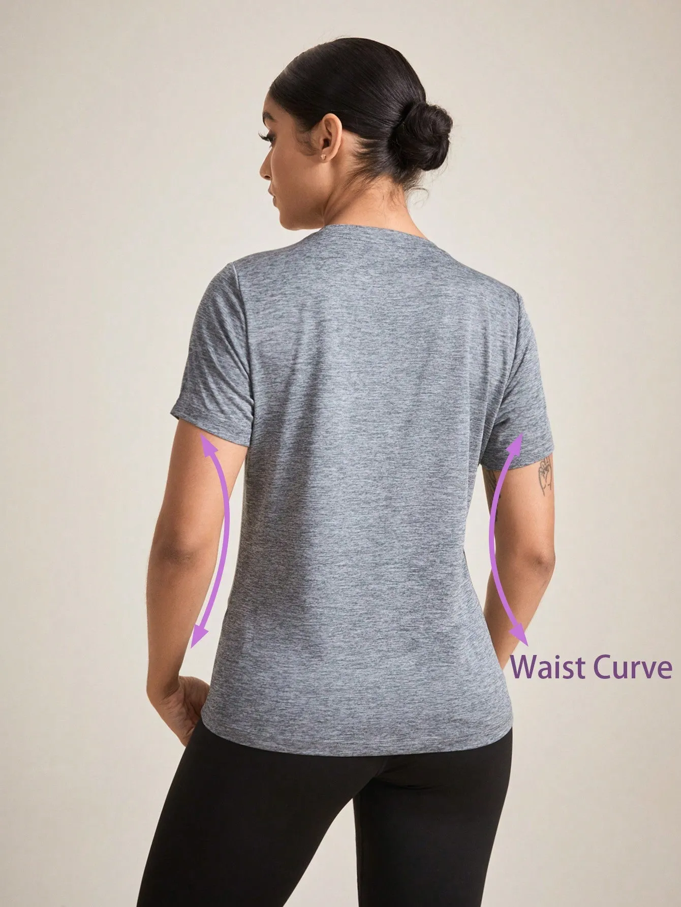 Camisetas Deportivas Elásticas sin Costuras en