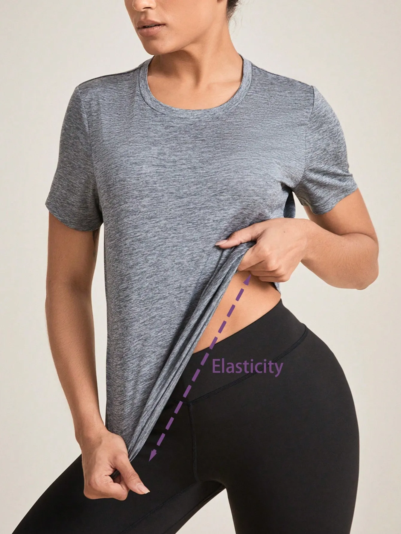 Camisetas Deportivas Elásticas sin Costuras en