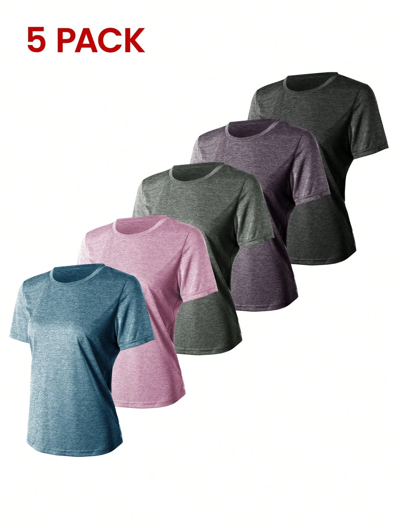 Camisetas Deportivas Elásticas sin Costuras en