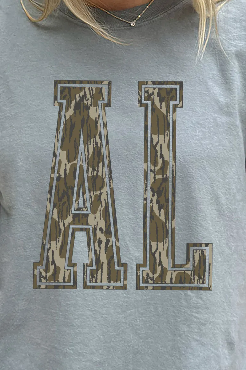 Camo AL Comfort Colors Adult Ring-Spun Cotton Tee