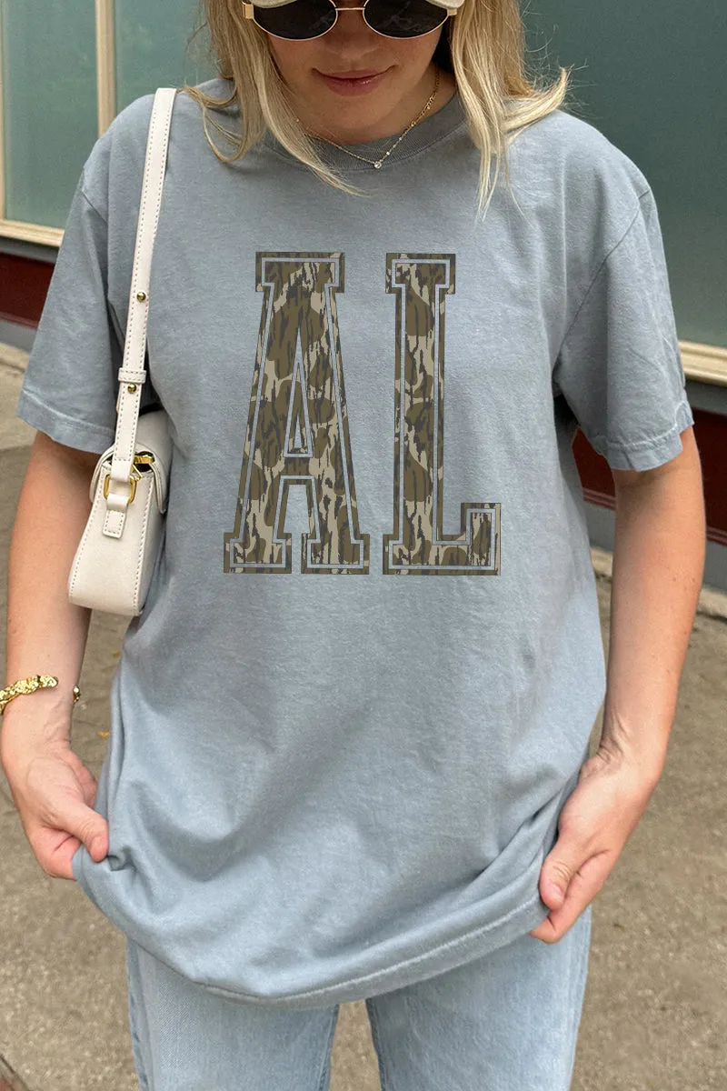 Camo AL Comfort Colors Adult Ring-Spun Cotton Tee