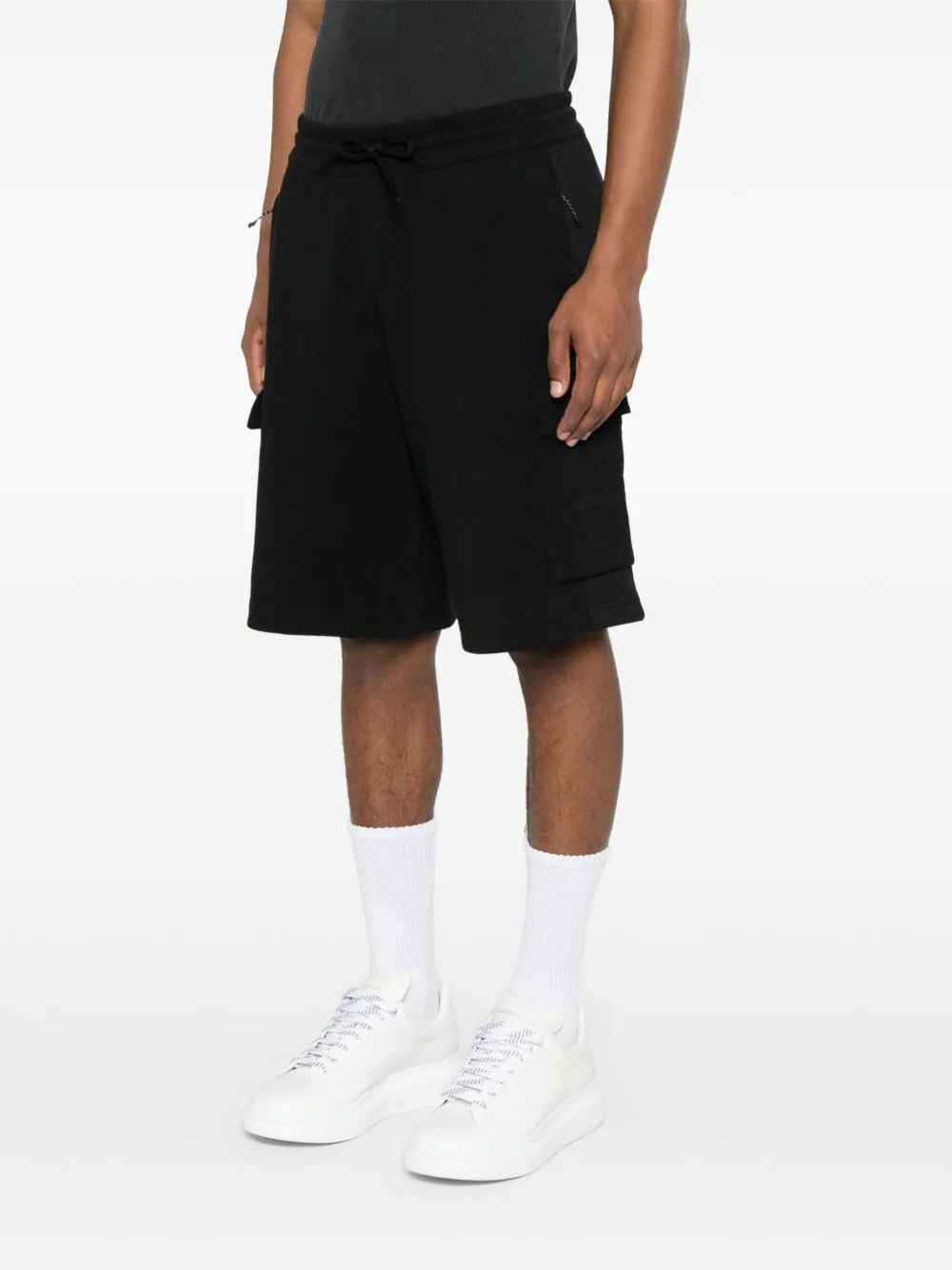 Cargo cotton blend shorts