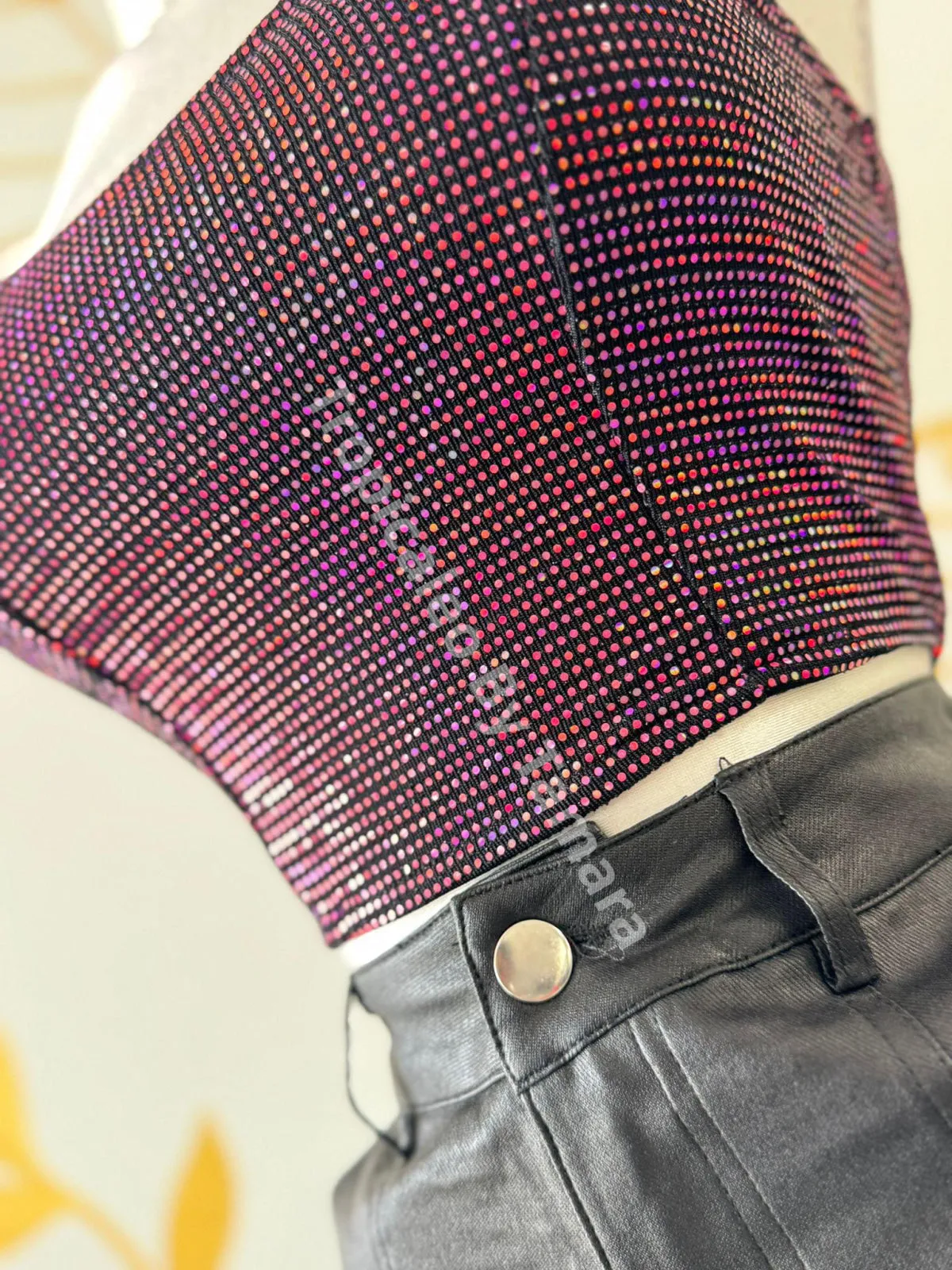 Cargo Leather Shorts