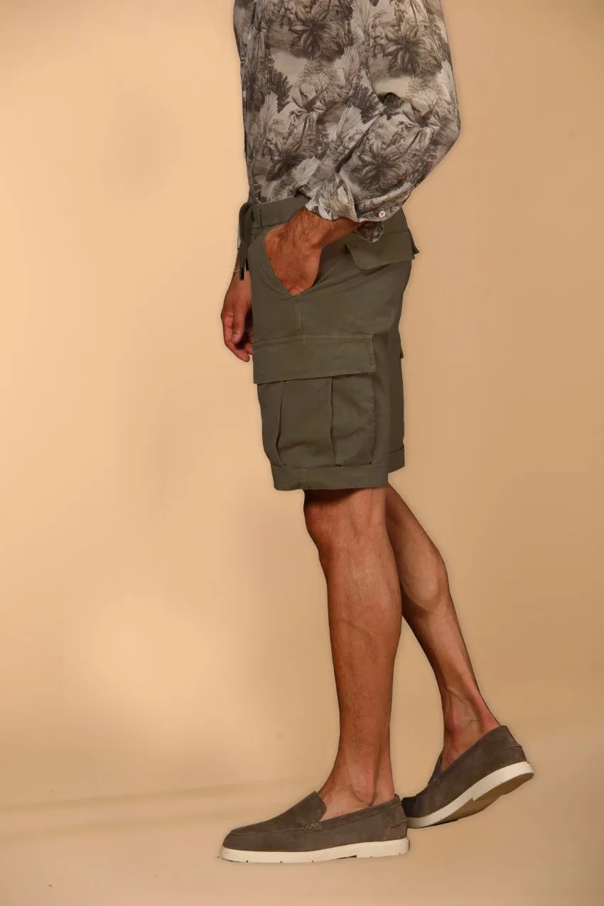 Cargo M74 men's cargo bermuda shorts in pima cotton twill Relaxed fit