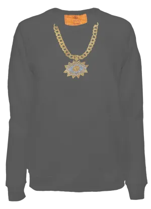 C.bonz Eye Pendant Chain Classic Crew Pullover