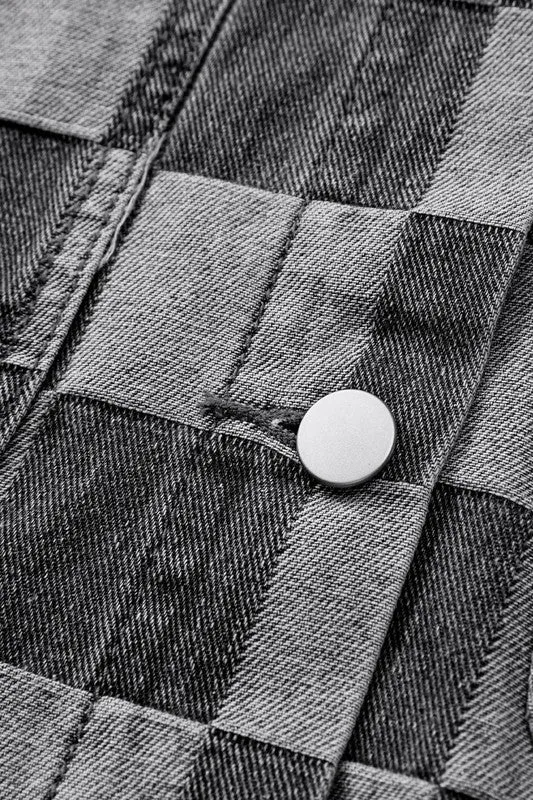 Check mate Denim Jacket
