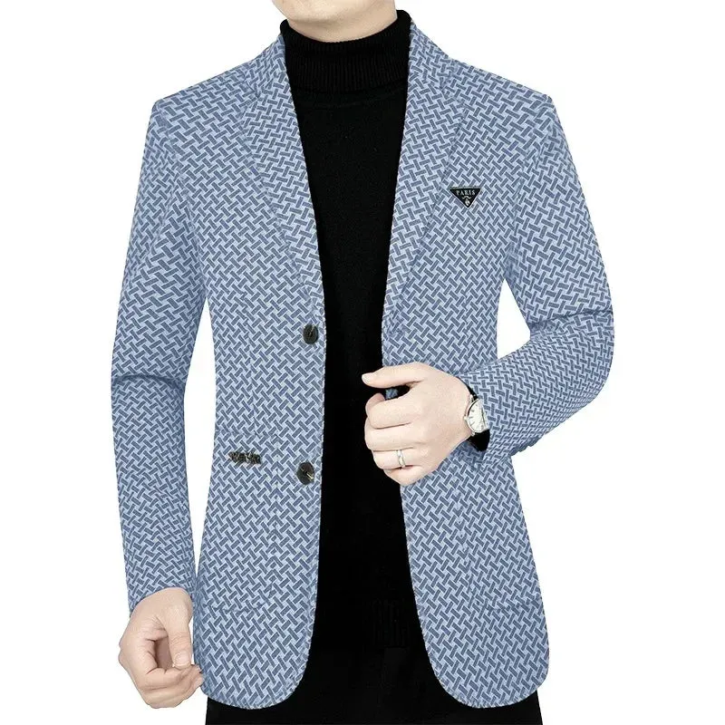 Checkered Casual Sport Coat