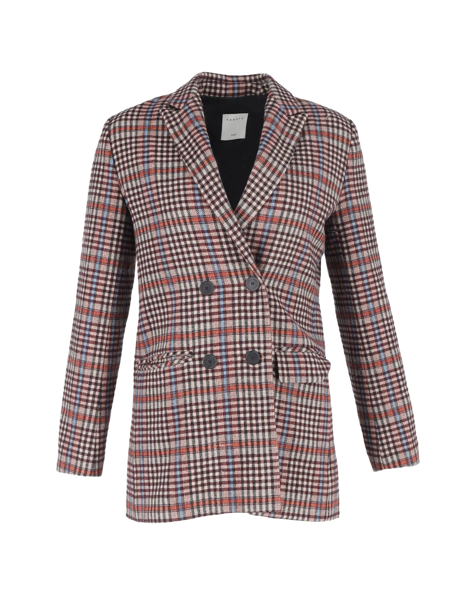 Checkered DoubleBreasted Blazer
