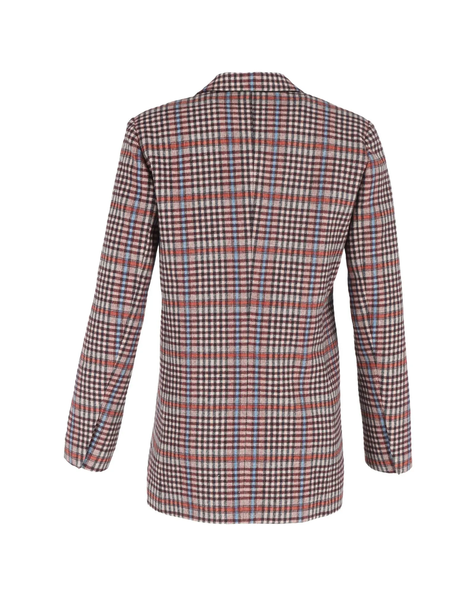 Checkered DoubleBreasted Blazer