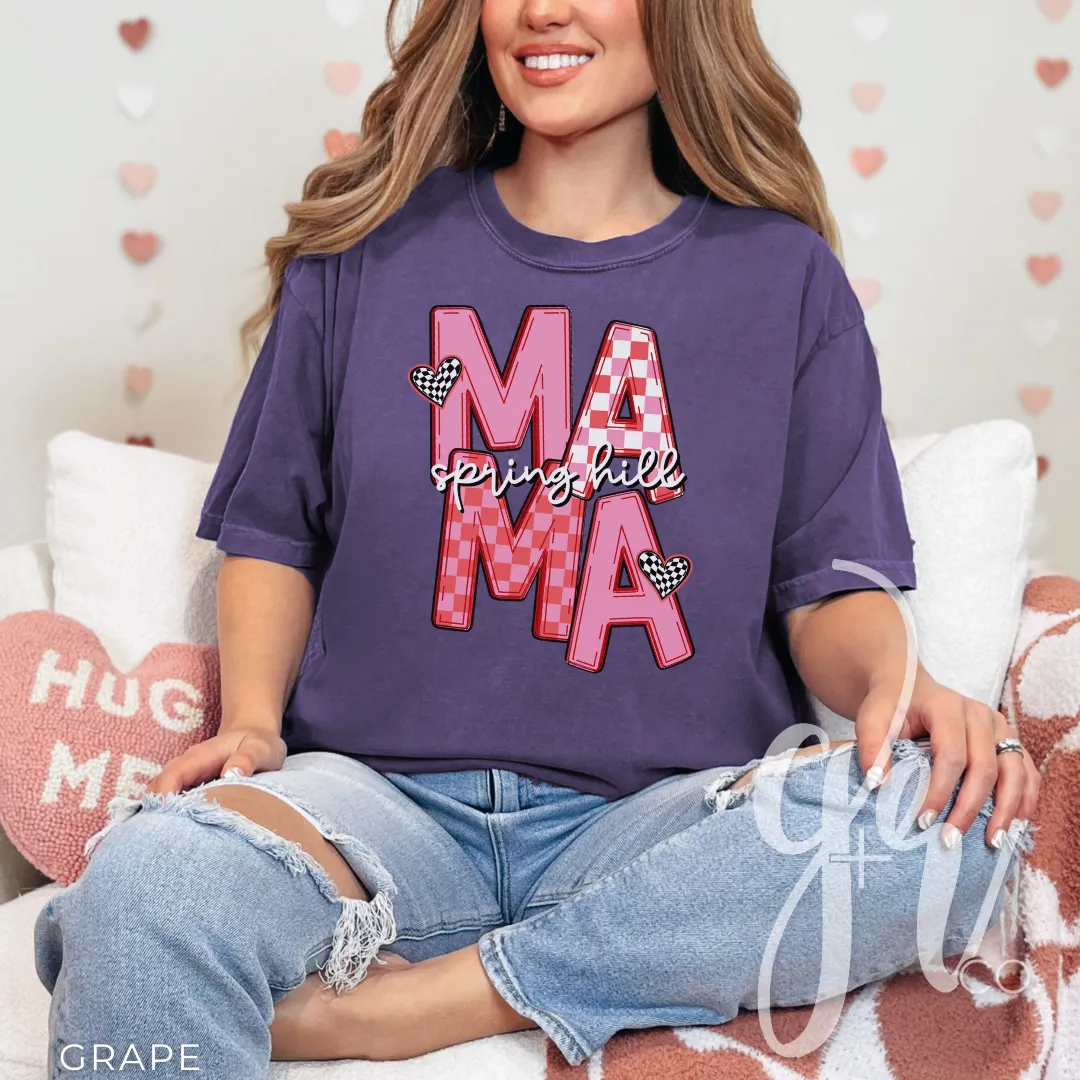 Checkered V-Day SH Mama (Tees Sweatshirts) (Copy)