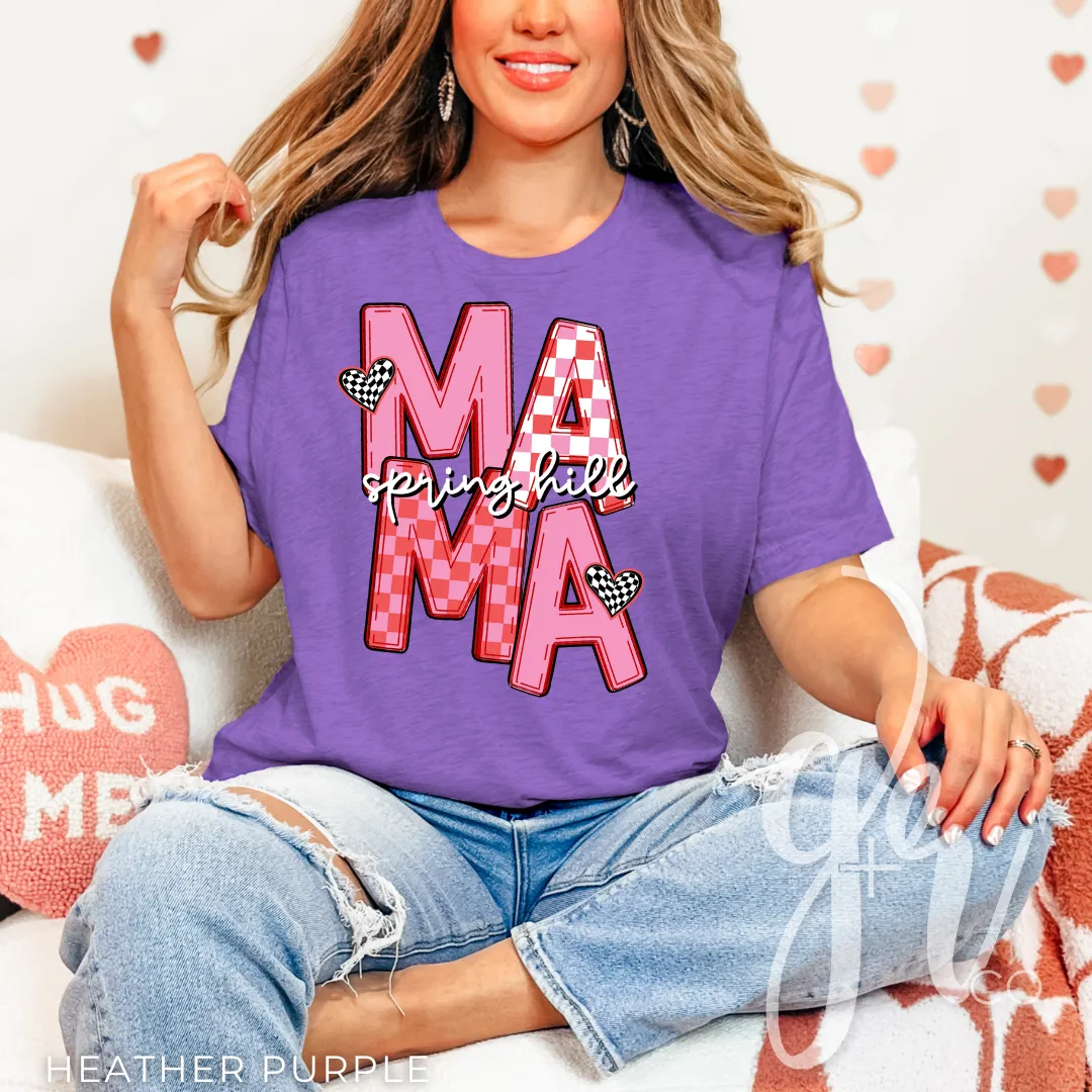 Checkered V-Day SH Mama (Tees Sweatshirts) (Copy)
