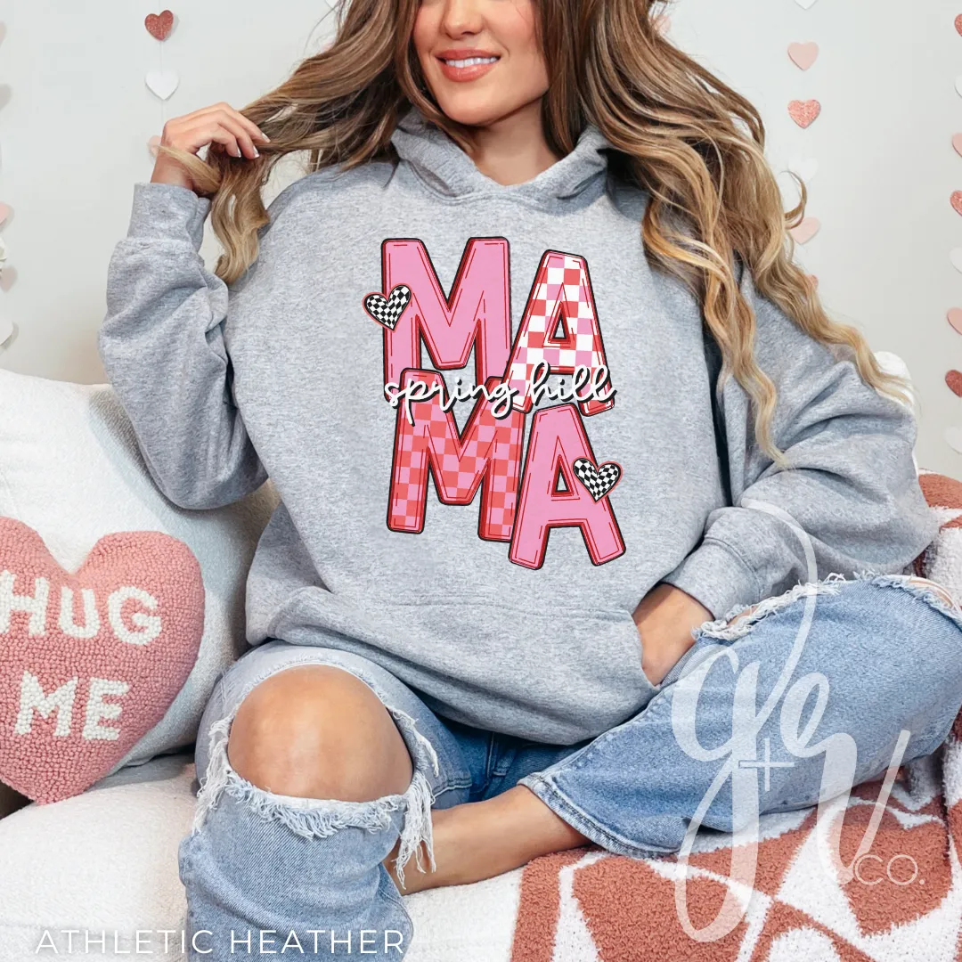 Checkered V-Day SH Mama (Tees Sweatshirts) (Copy)