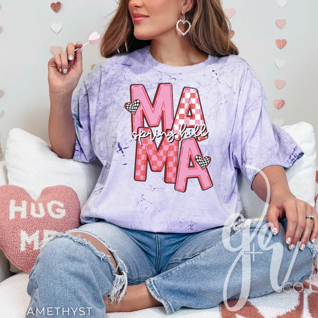 Checkered V-Day SH Mama (Tees Sweatshirts) (Copy)