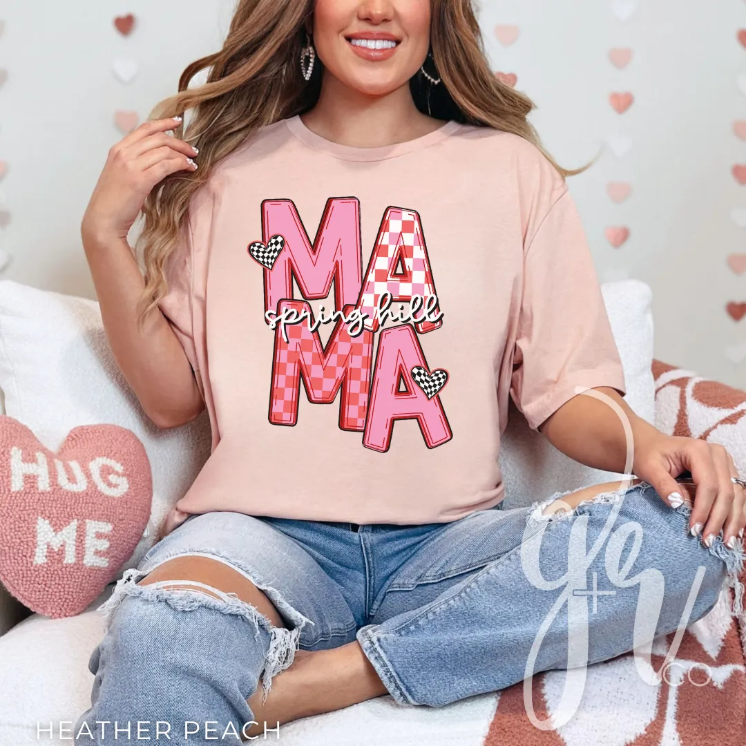Checkered V-Day SH Mama (Tees Sweatshirts) (Copy)