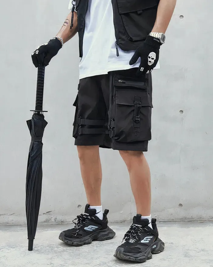 Chic Black Cargo Shorts
