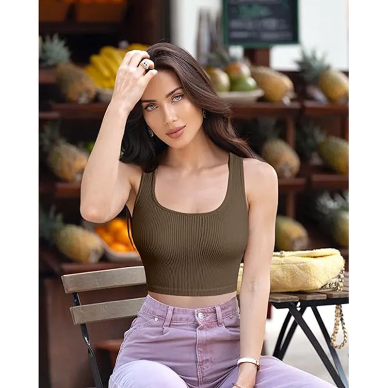 Chic Ribbed Crop Tanks