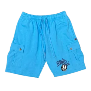Chrome Hearts "Matty Boy" Cargo Sweat Shorts Blue