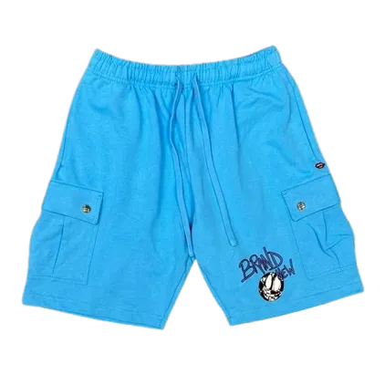 Chrome Hearts "Matty Boy" Cargo Sweat Shorts Blue