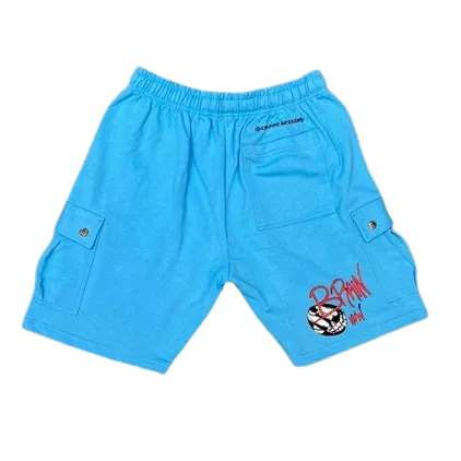 Chrome Hearts "Matty Boy" Cargo Sweat Shorts Blue