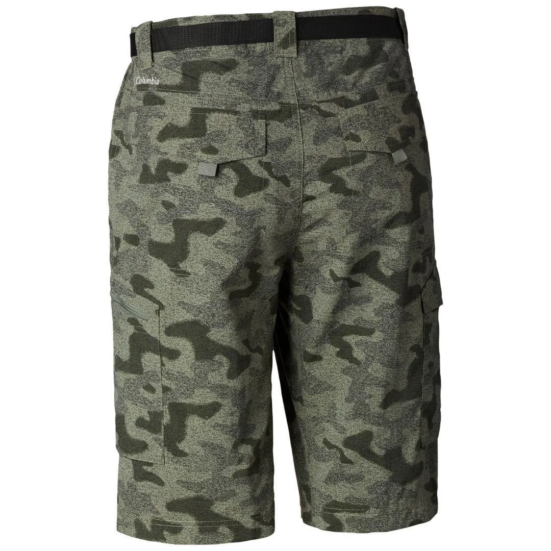 Columbia Men Green Silver Ridge Printed Cargo Shorts
