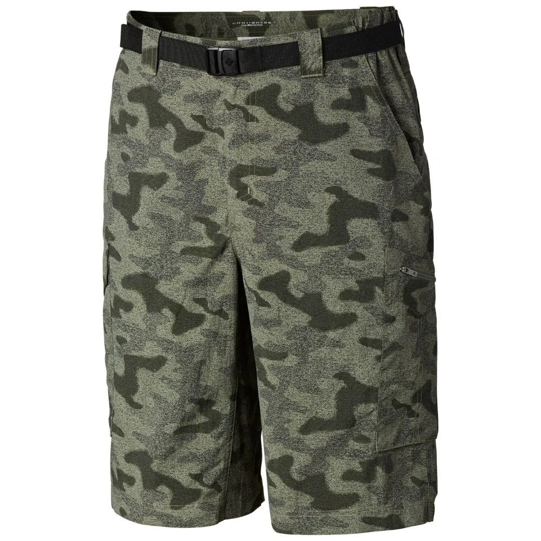 Columbia Men Green Silver Ridge Printed Cargo Shorts
