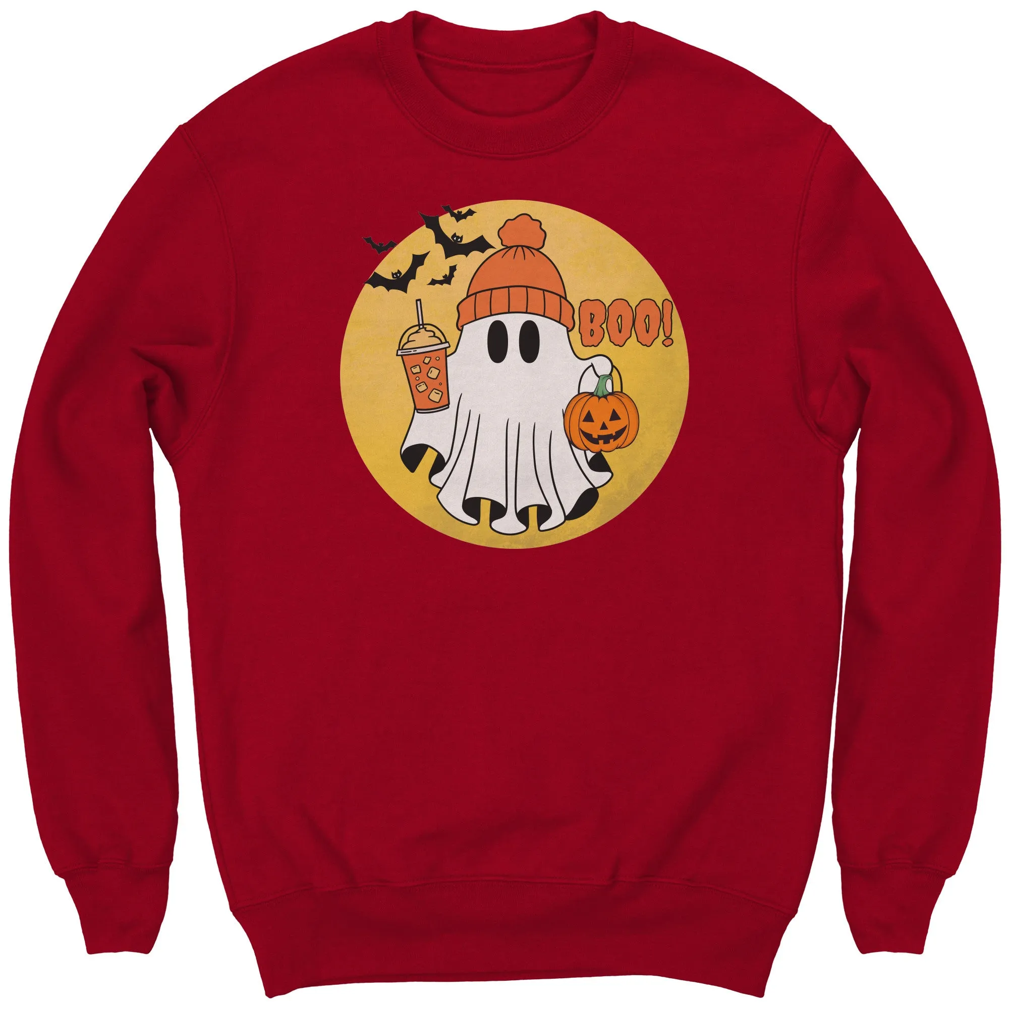 Comfort Colors Halloween Ghost Sweatshirt, Halloween Sweatshirt, Halloween Gift, Trick or Treat Sweatshirt, Spooky Season Sweatshirt Pumpkin