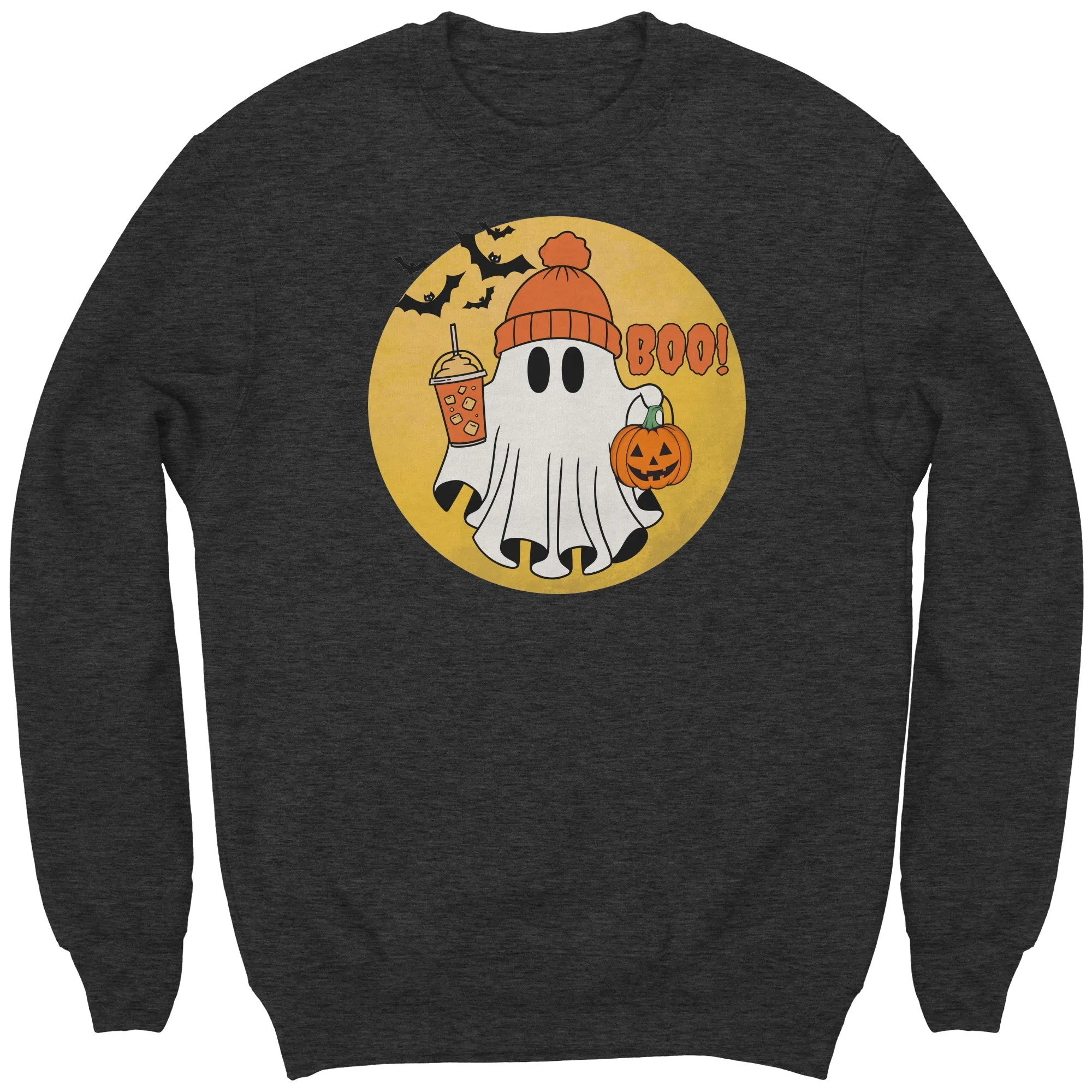 Comfort Colors Halloween Ghost Sweatshirt, Halloween Sweatshirt, Halloween Gift, Trick or Treat Sweatshirt, Spooky Season Sweatshirt Pumpkin