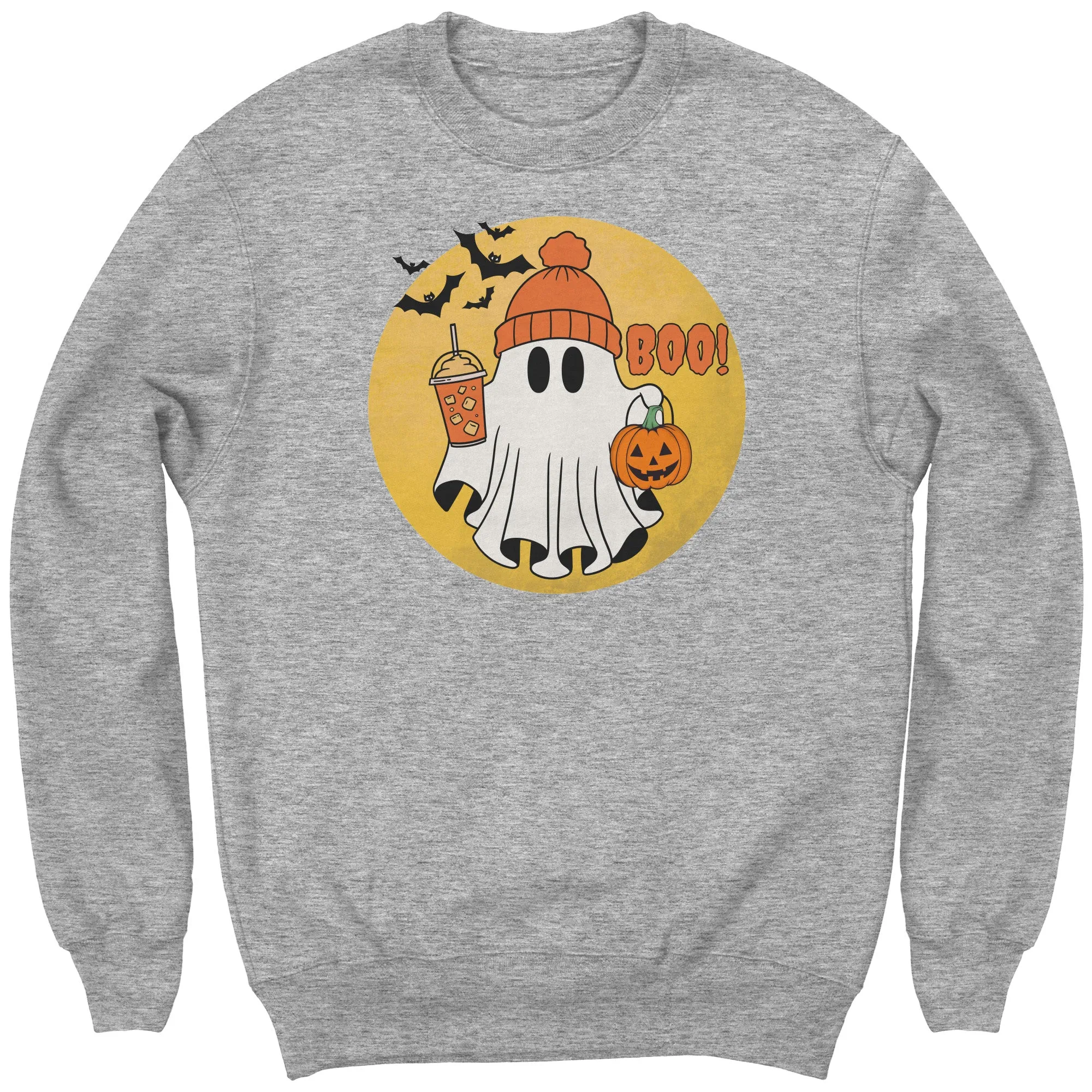 Comfort Colors Halloween Ghost Sweatshirt, Halloween Sweatshirt, Halloween Gift, Trick or Treat Sweatshirt, Spooky Season Sweatshirt Pumpkin