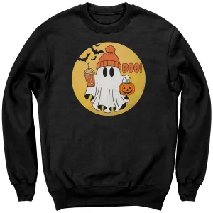 Comfort Colors Halloween Ghost Sweatshirt, Halloween Sweatshirt, Halloween Gift, Trick or Treat Sweatshirt, Spooky Season Sweatshirt Pumpkin
