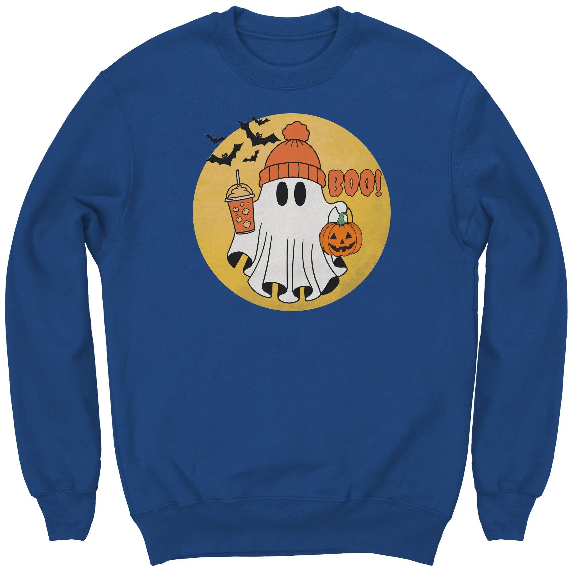 Comfort Colors Halloween Ghost Sweatshirt, Halloween Sweatshirt, Halloween Gift, Trick or Treat Sweatshirt, Spooky Season Sweatshirt Pumpkin