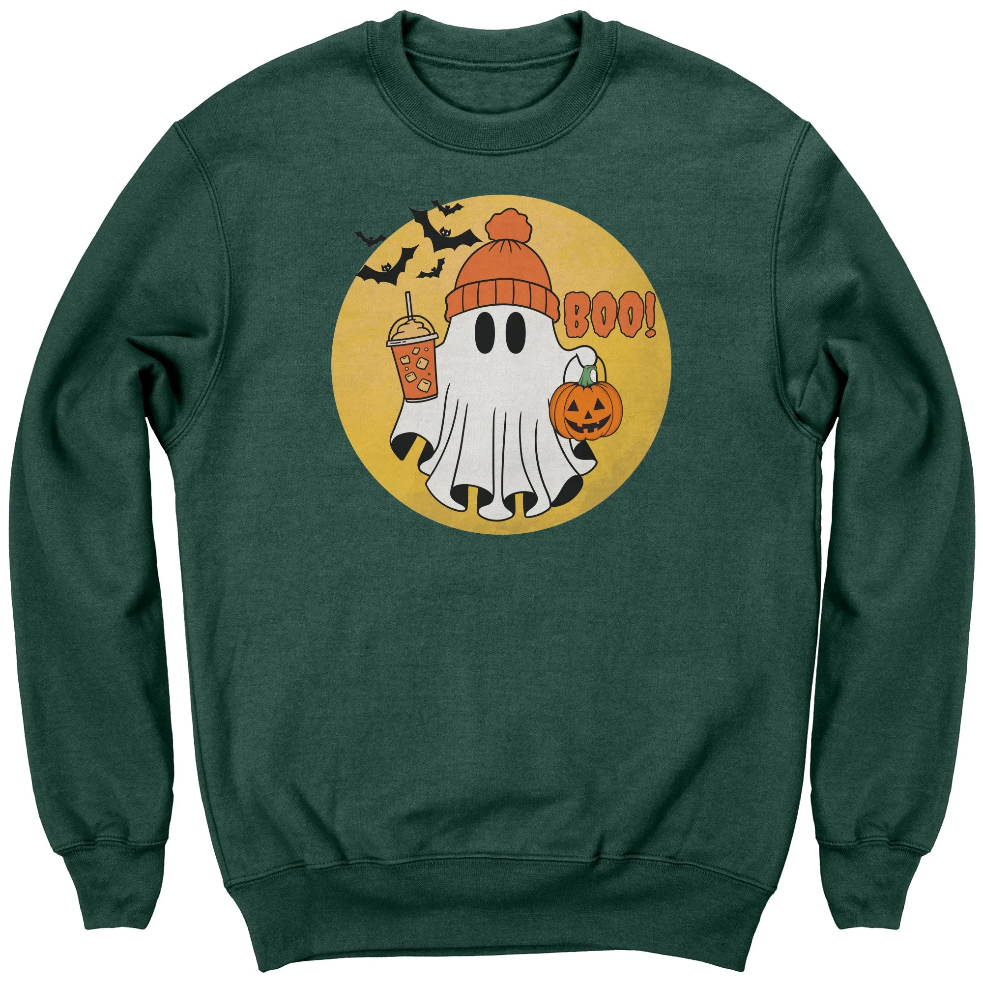 Comfort Colors Halloween Ghost Sweatshirt, Halloween Sweatshirt, Halloween Gift, Trick or Treat Sweatshirt, Spooky Season Sweatshirt Pumpkin