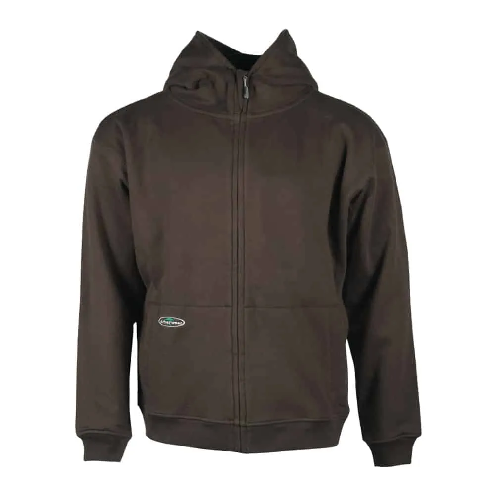 COTTON DOUBLE THICK HOODED FULL ZIP SWEATSHIRT - 400241