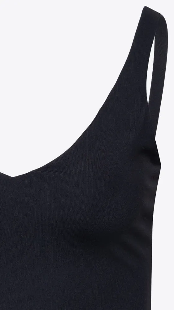 Crop Very Strap Top - Black