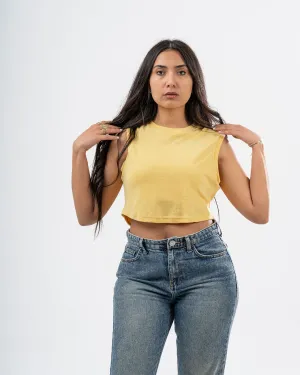 Cropped WomenPlain T-Shirt