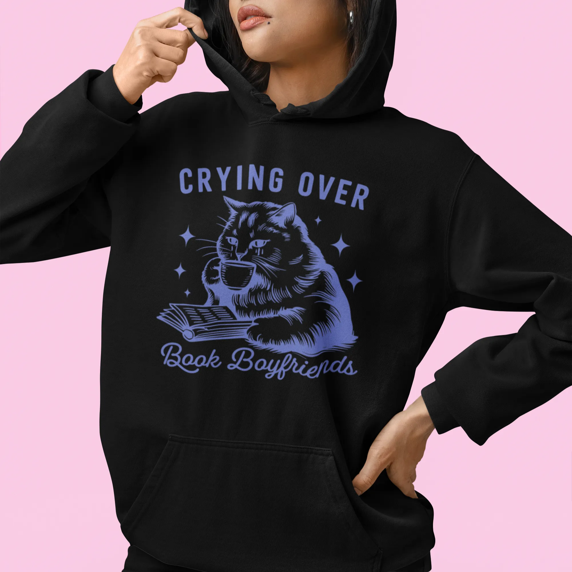 Crying Over Book Boyfriends Hoodie
