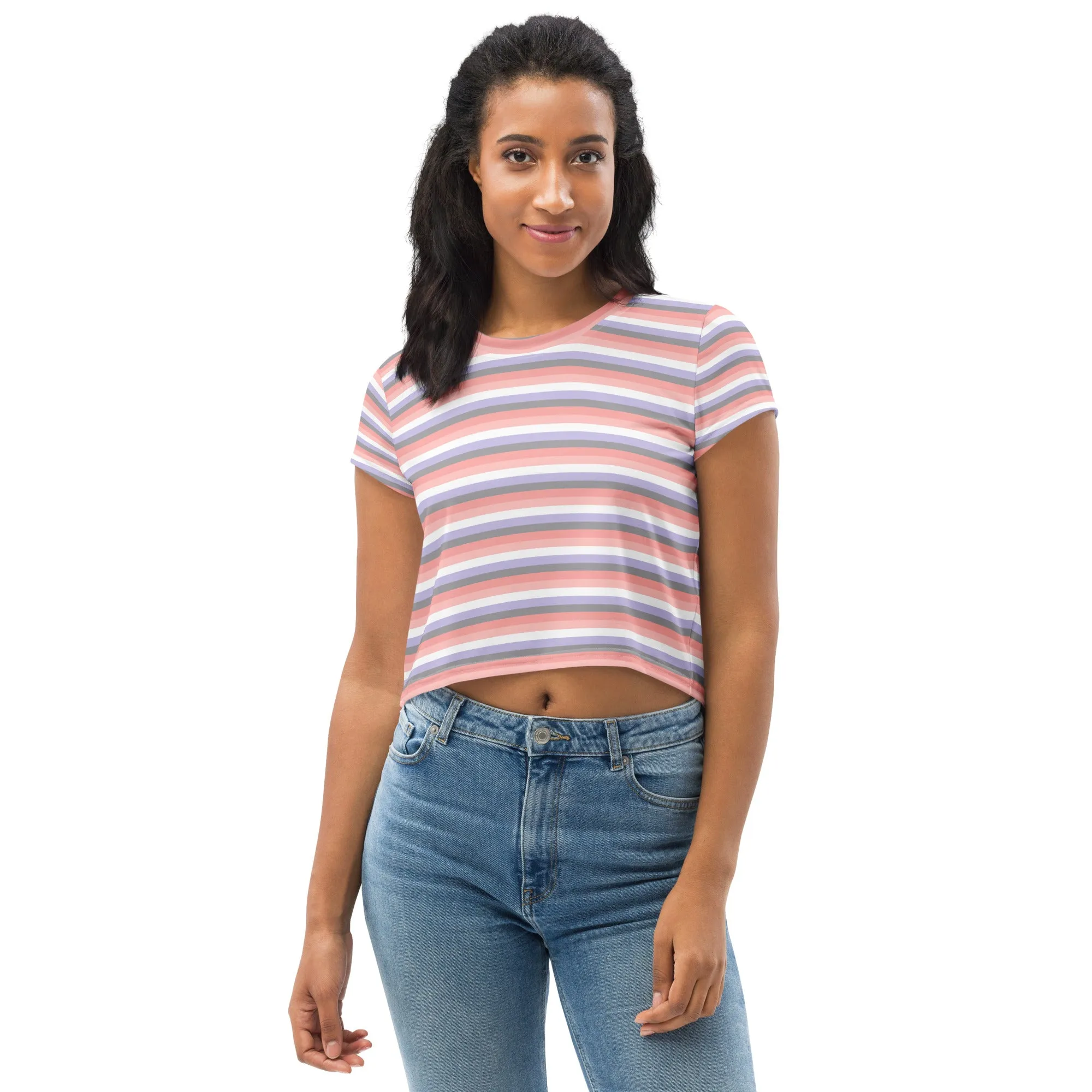 Cupioromantic Flag Crop Tee